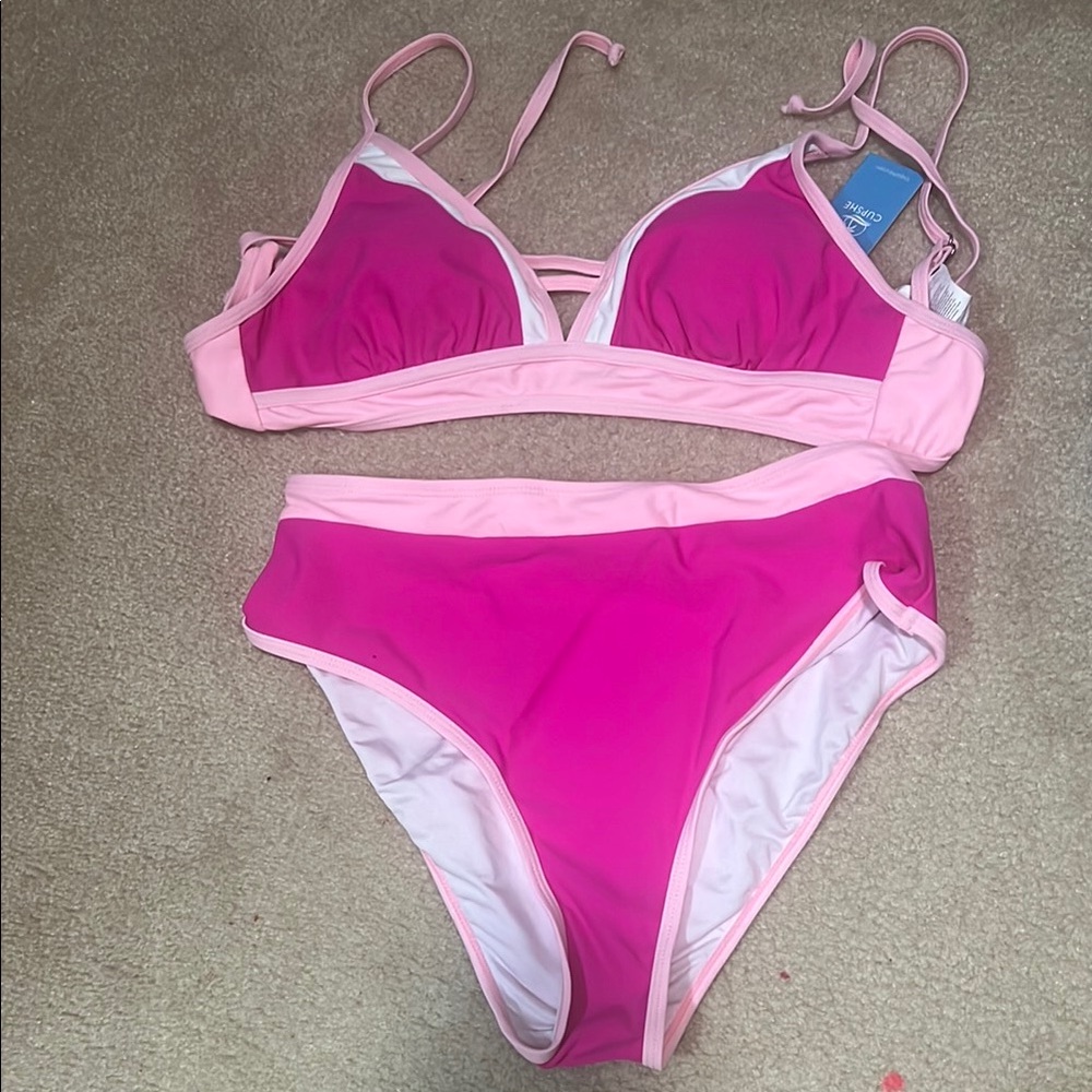 Cupshe Pink Bikini Set